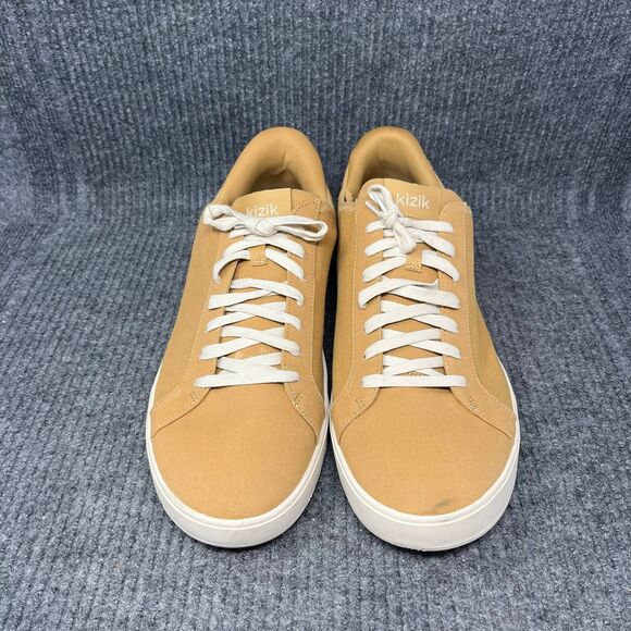 Kizik Irvine Hands Free Canvas Low‎ Top Sneaker Maple Sugar Beige Mens 15 Wide - Picture 2 of 10